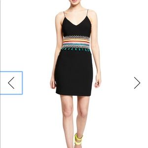 NWT Alice + Olivia Loralee Black Embroidered Dress